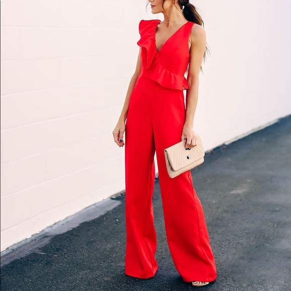 DO+BE Pants - NWT Do + Be Giada Sleeveless Ruffle Jumpsuit - S